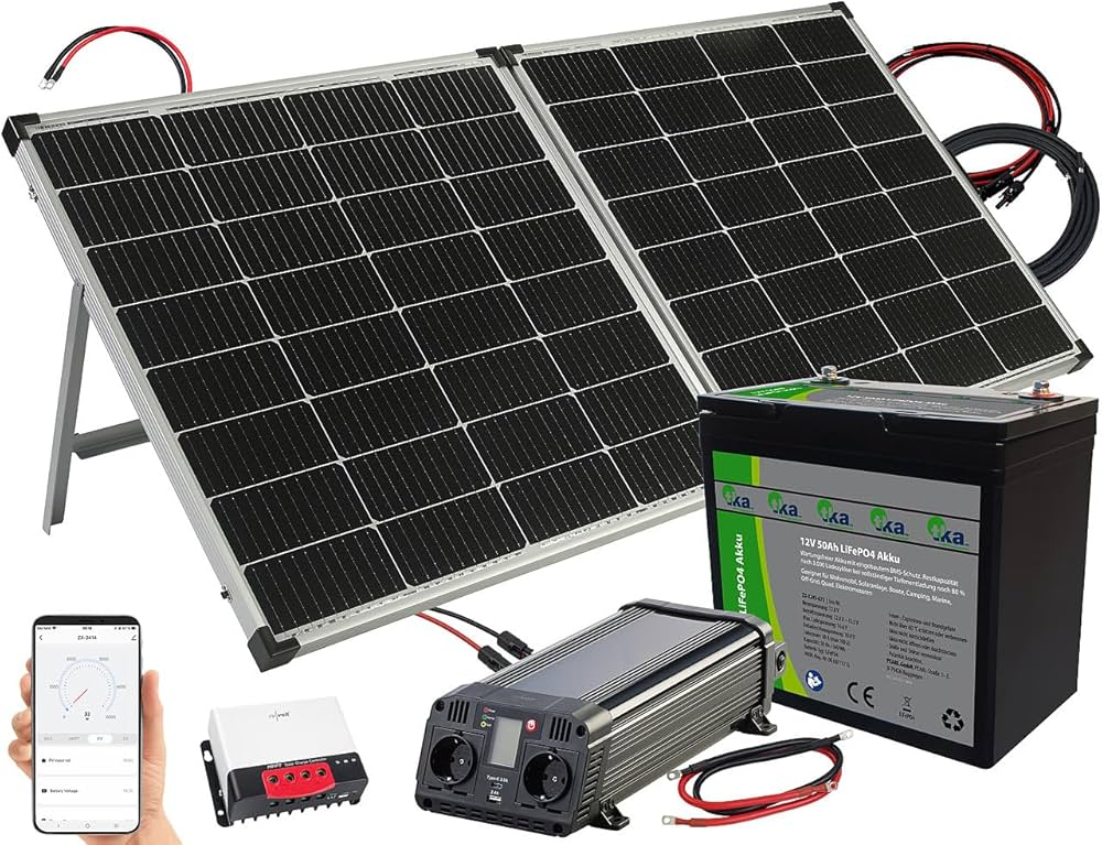 Solarpanel Mit Akku Laderegler Und 230-V-Wandler Für Garagentor – Die autarke Lösung für moderne Garagentorsteuerung