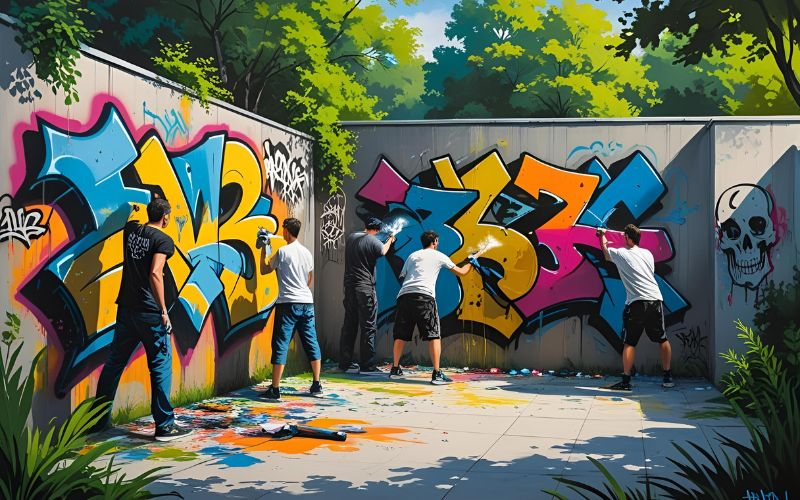 Gestaltun Garagentoren Mit Grafitti Im Raum Berlin