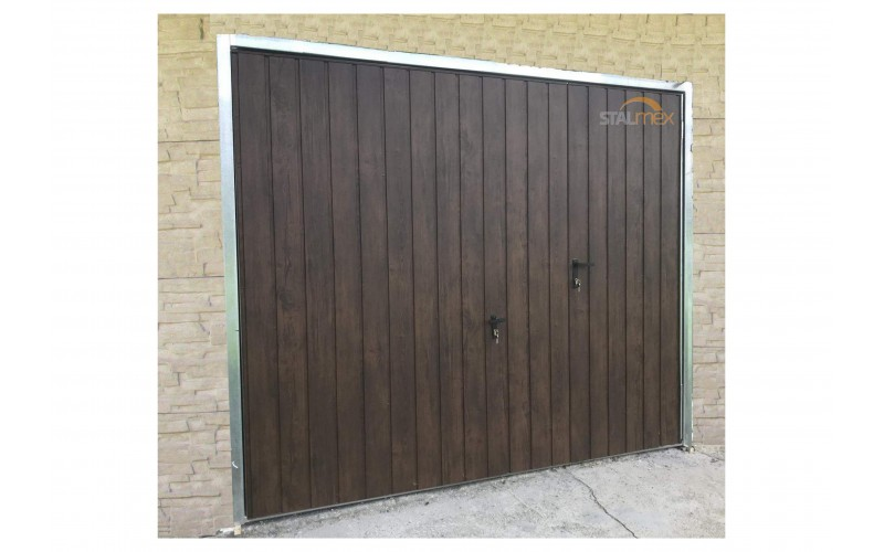 Garagentor Schwingtor Mit 2 Tür Aus Holz – Klassisches Design trifft natürliche Eleganz