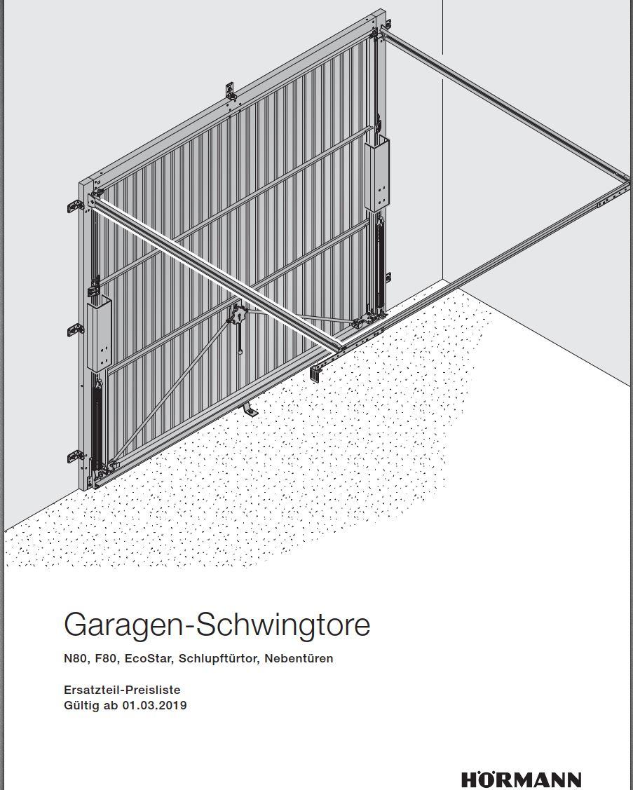 Berechnungsgröße Für Hörmann Garagentor F80 N