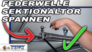Federn Spannen Am Garagentor Von Hörmann