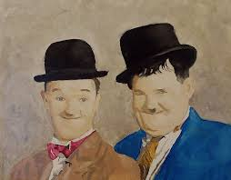 Malerei Auf Garagentor Dick Und Doof – Kultkunst für Ihr Zuhause